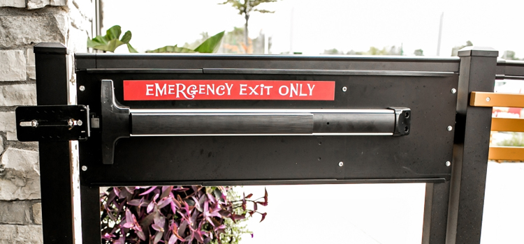 emergency push bar installation in Cherryland